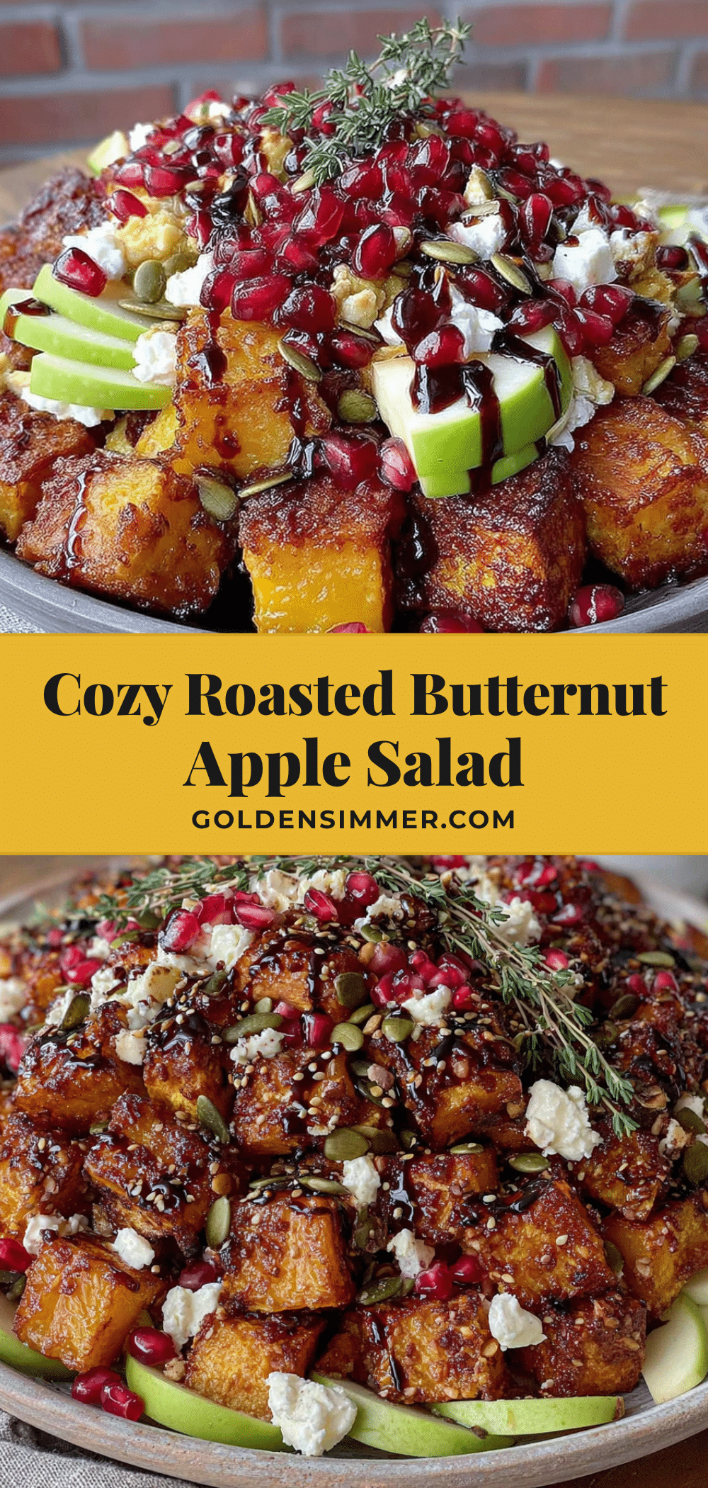 roasted butternut squash and apple salad recipe
