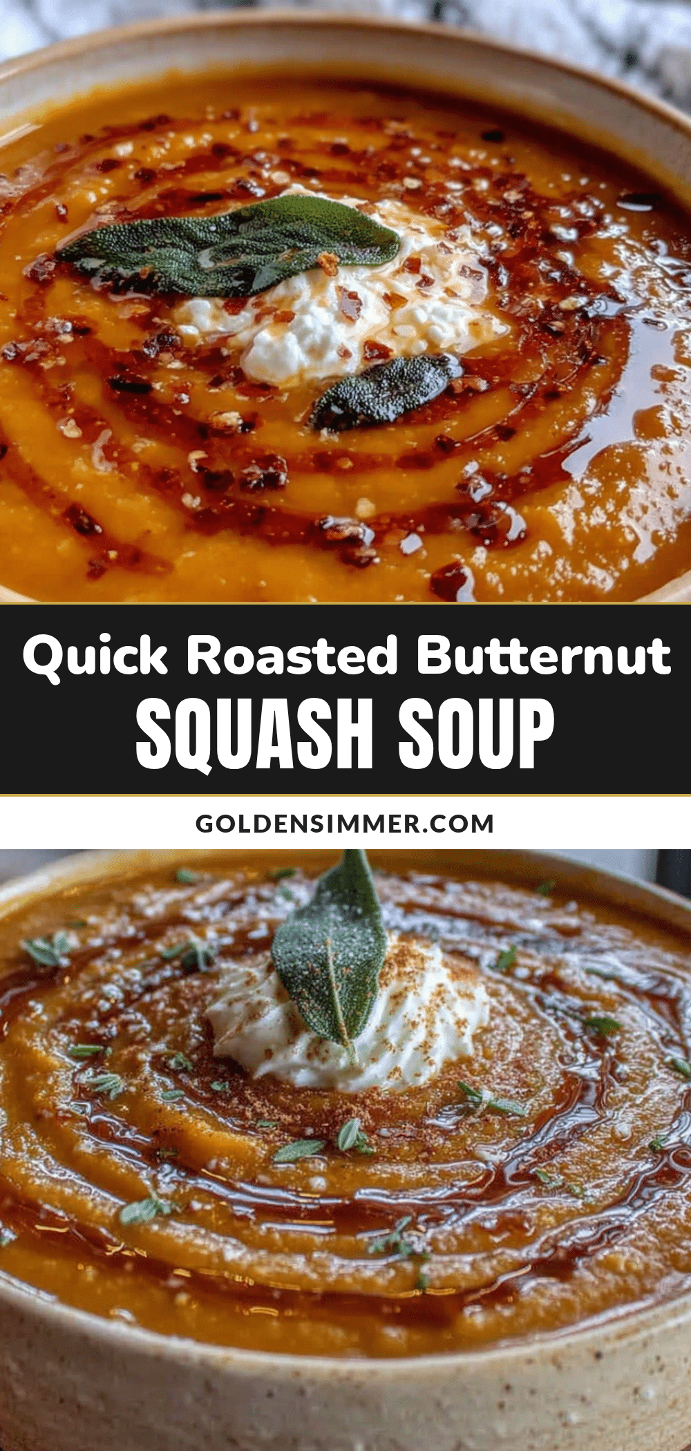 roasted butternut squash soup recipe