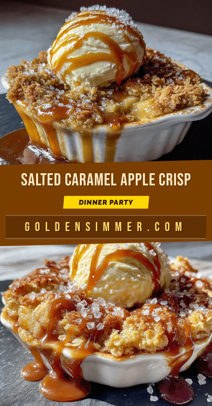 salted caramel apple crisp recipe