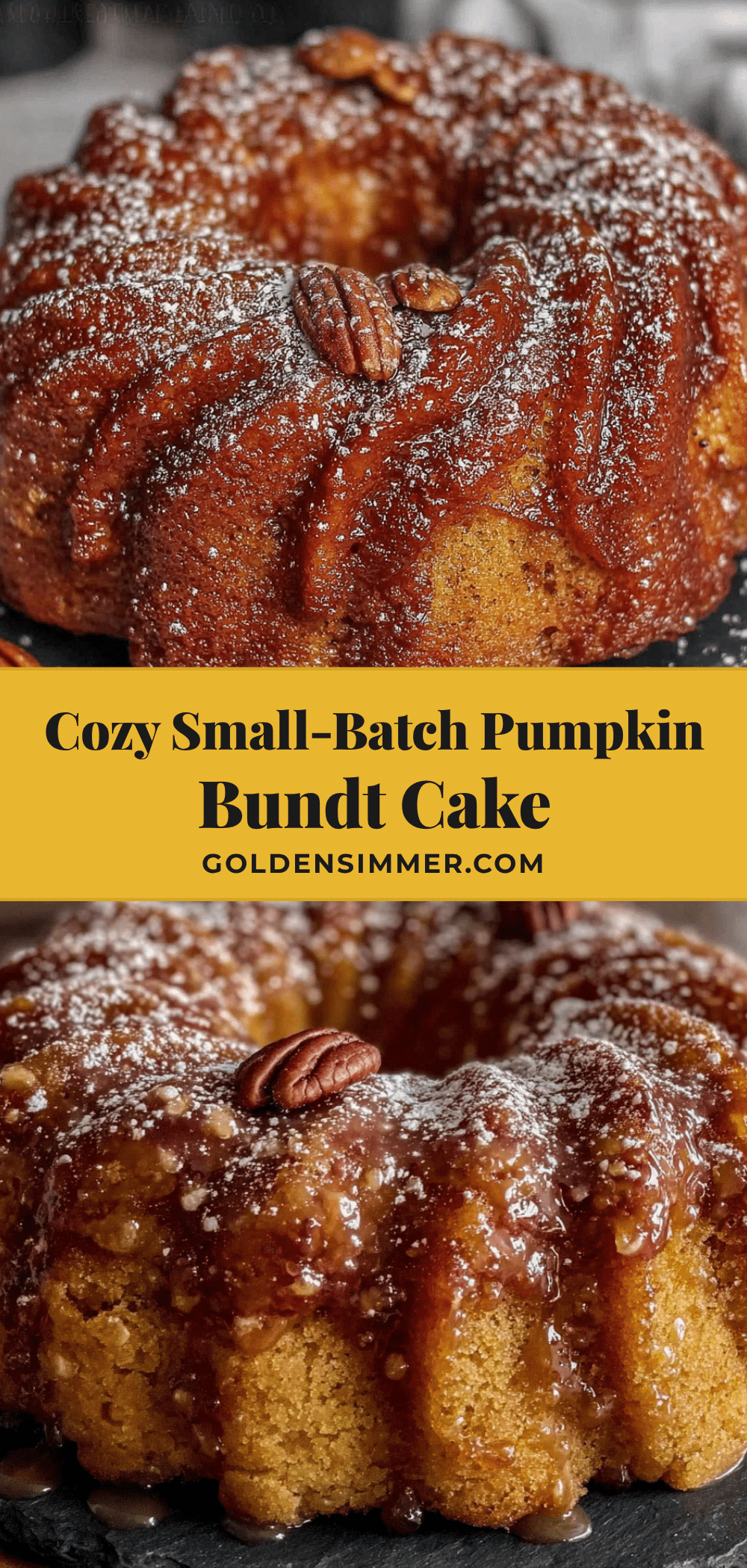 small-batch pumpkin bundt cake recipe