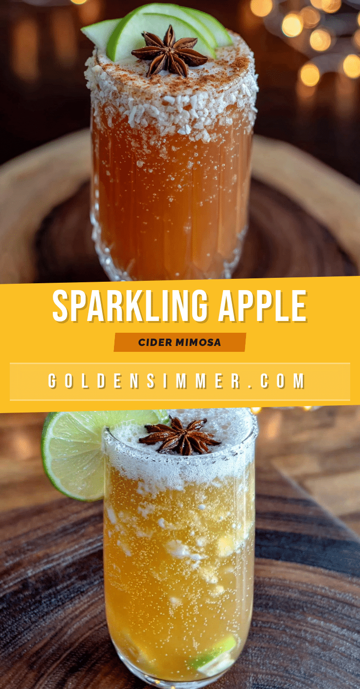sparkling apple cider mimosa recipe