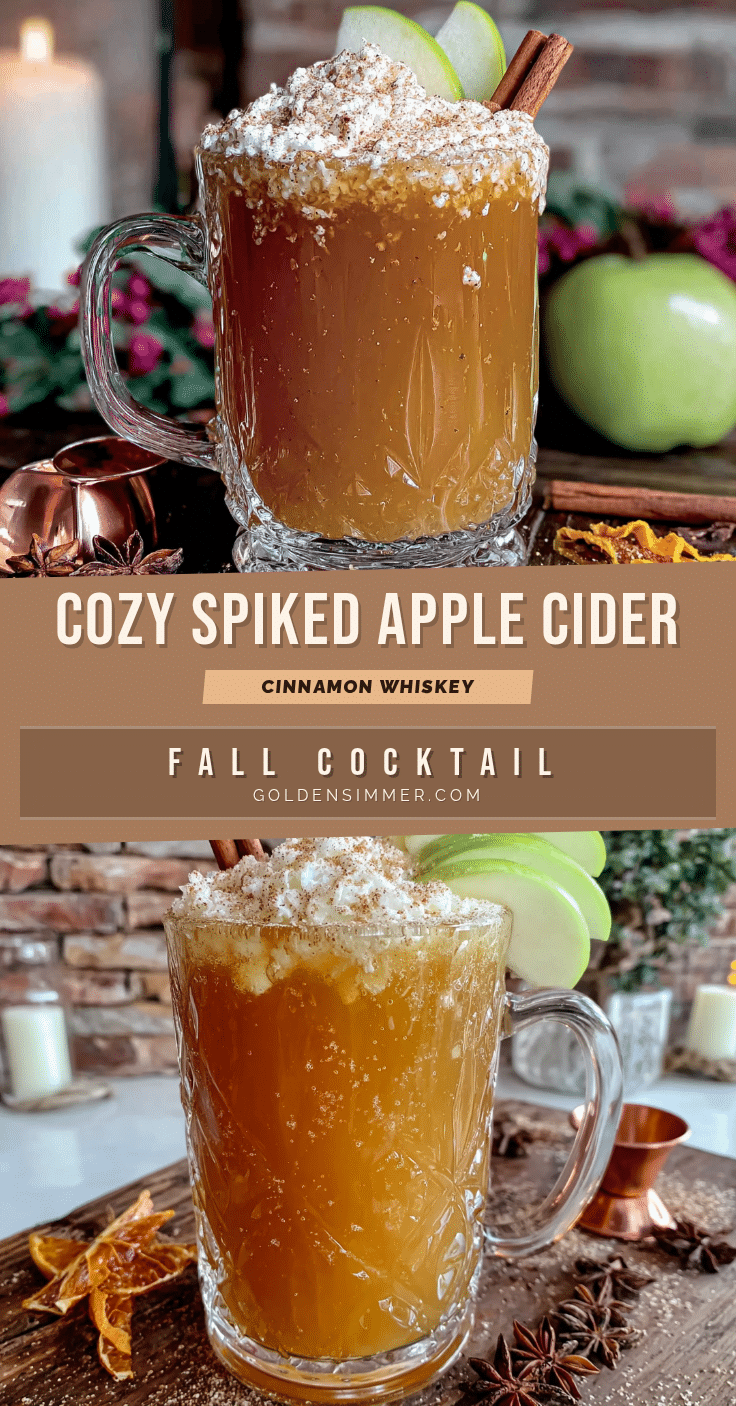 spiked apple cider with cinnamon whiskey recipe