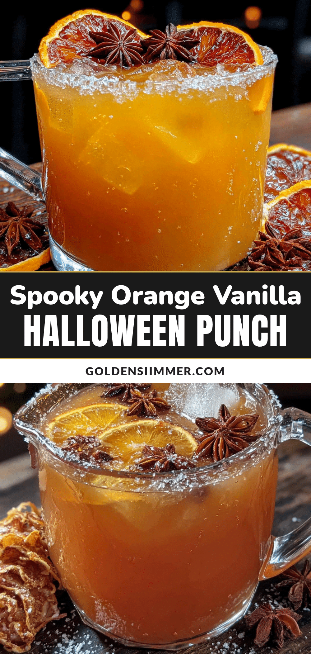 Spooky Orange Vanilla Halloween Punch recipe