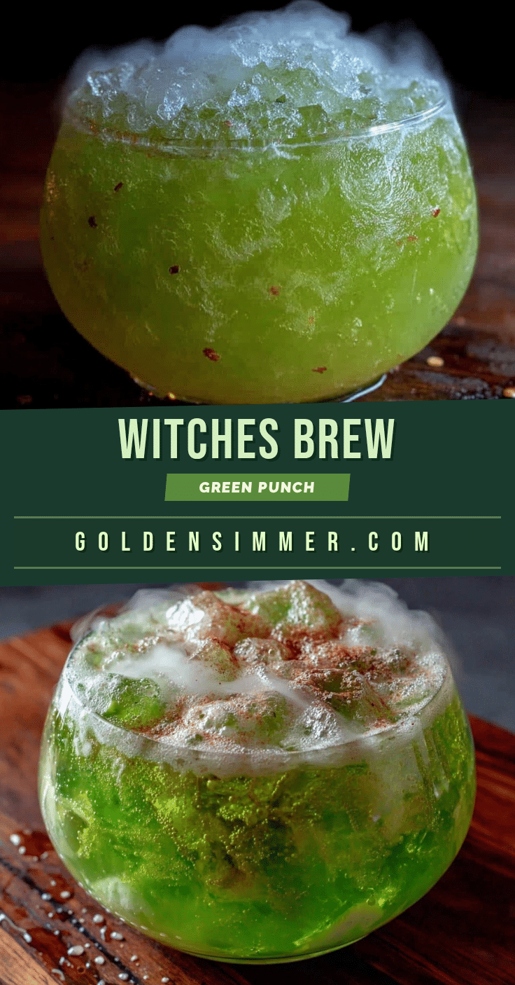 spooky witches brew green punch recipe