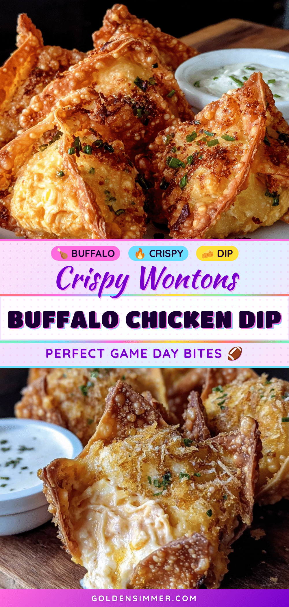 air fryer buffalo chicken dip wontons recipe