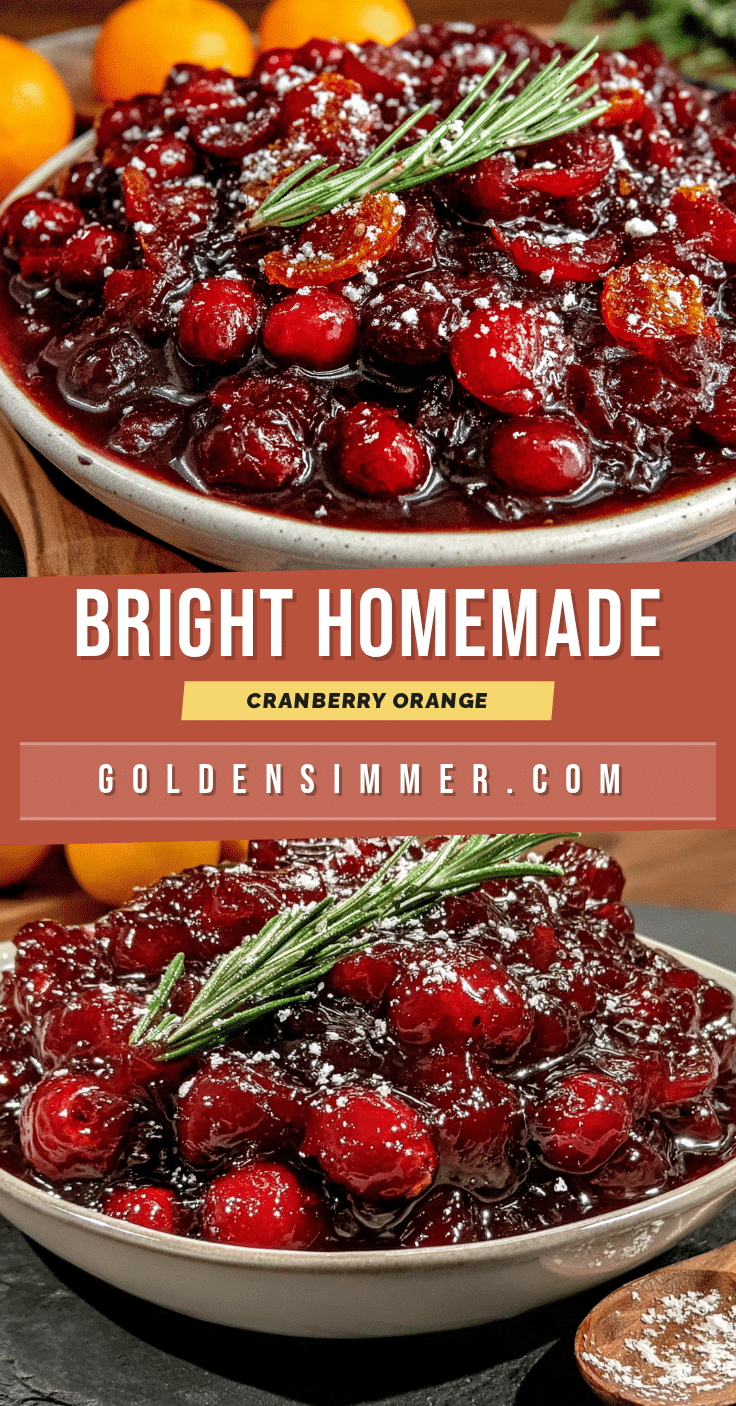 bright homemade cranberry orange rosemary sauce recipe