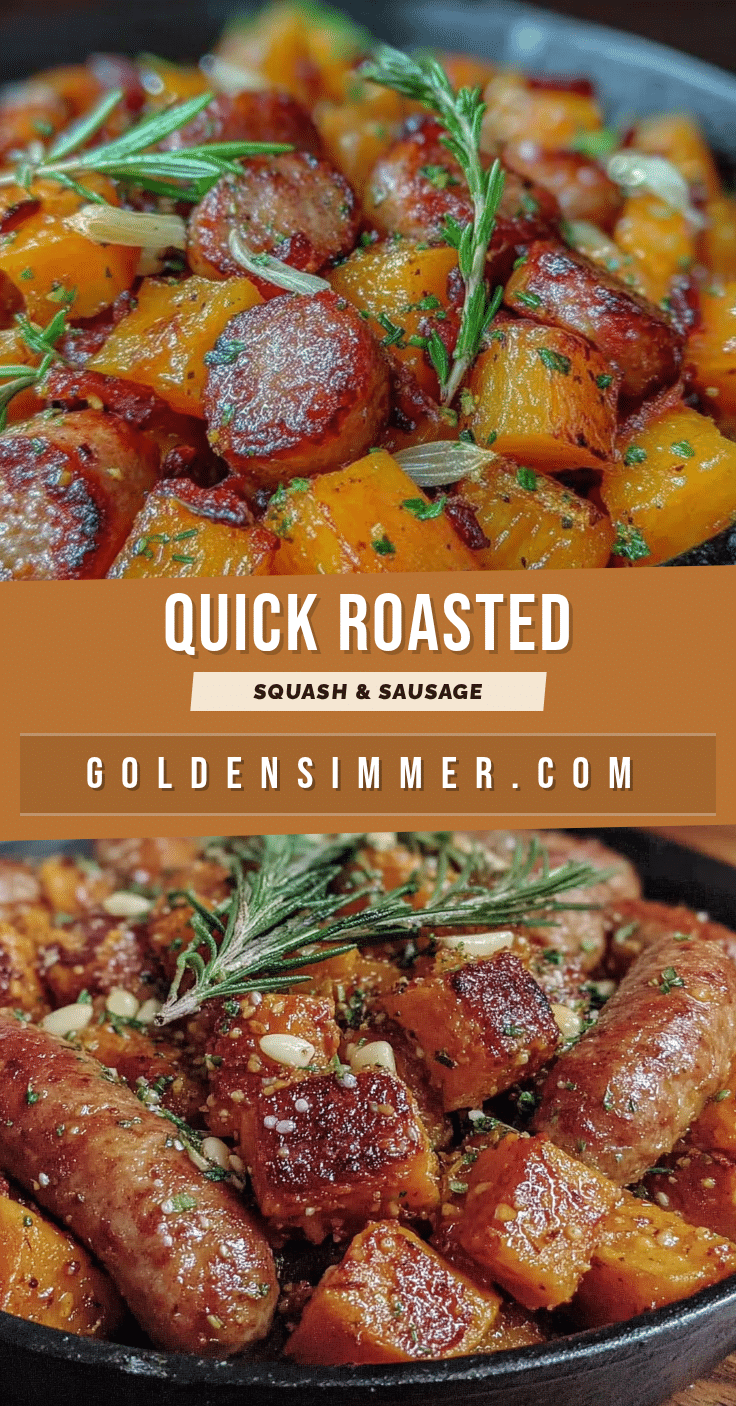 butternut squash and sausage skillet recipe