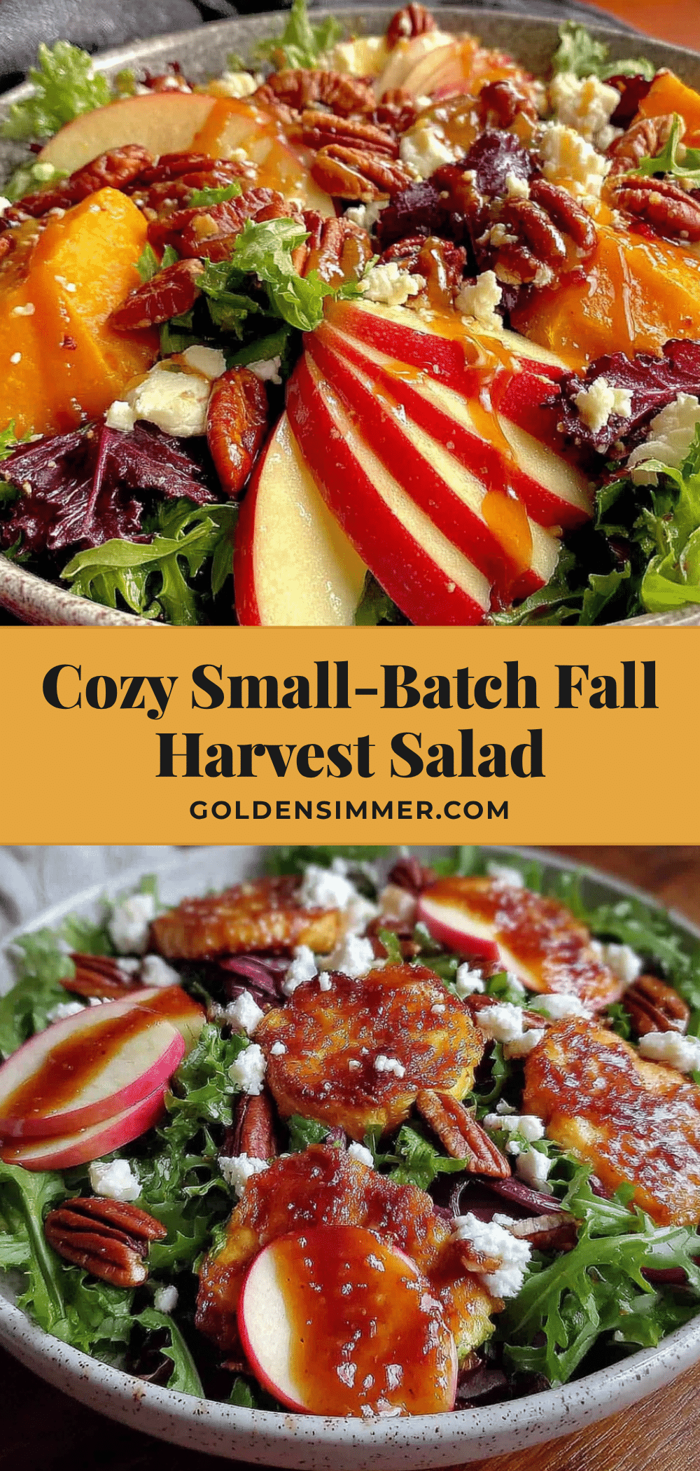 cozy small-batch fall harvest salad recipe