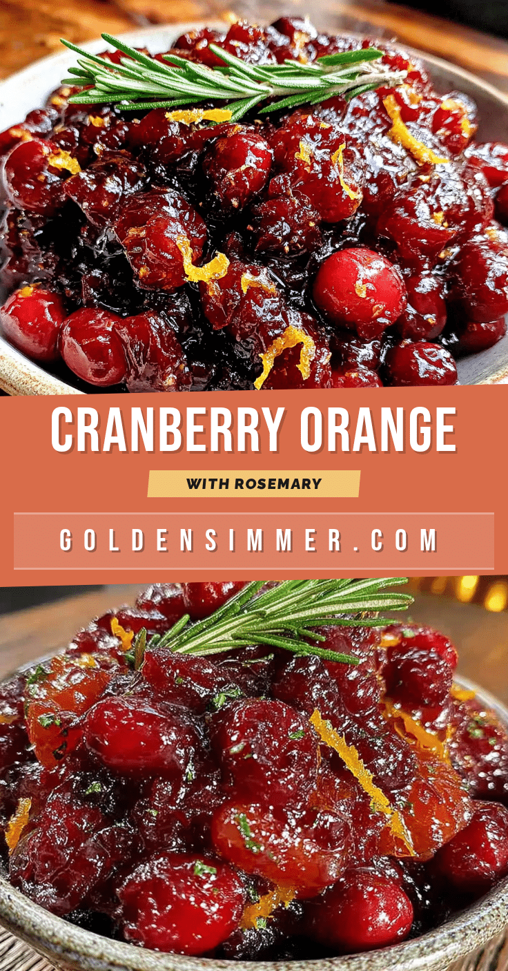 cranberry orange sauce with rosemary recipe