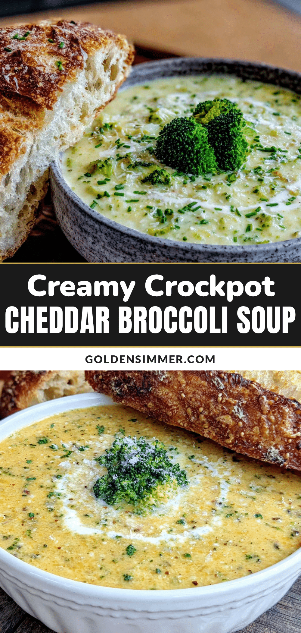 creamy crockpot cheddar broccoli soup recipe