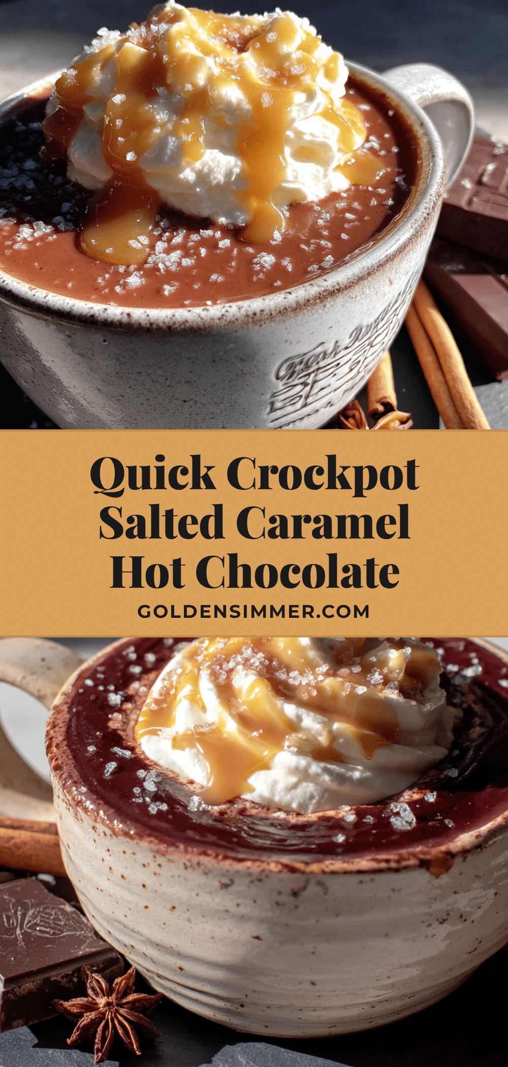 crockpot salted caramel hot chocolate recipe
