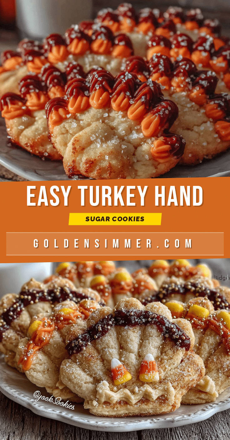 Easy Turkey Hand Cookies recipe