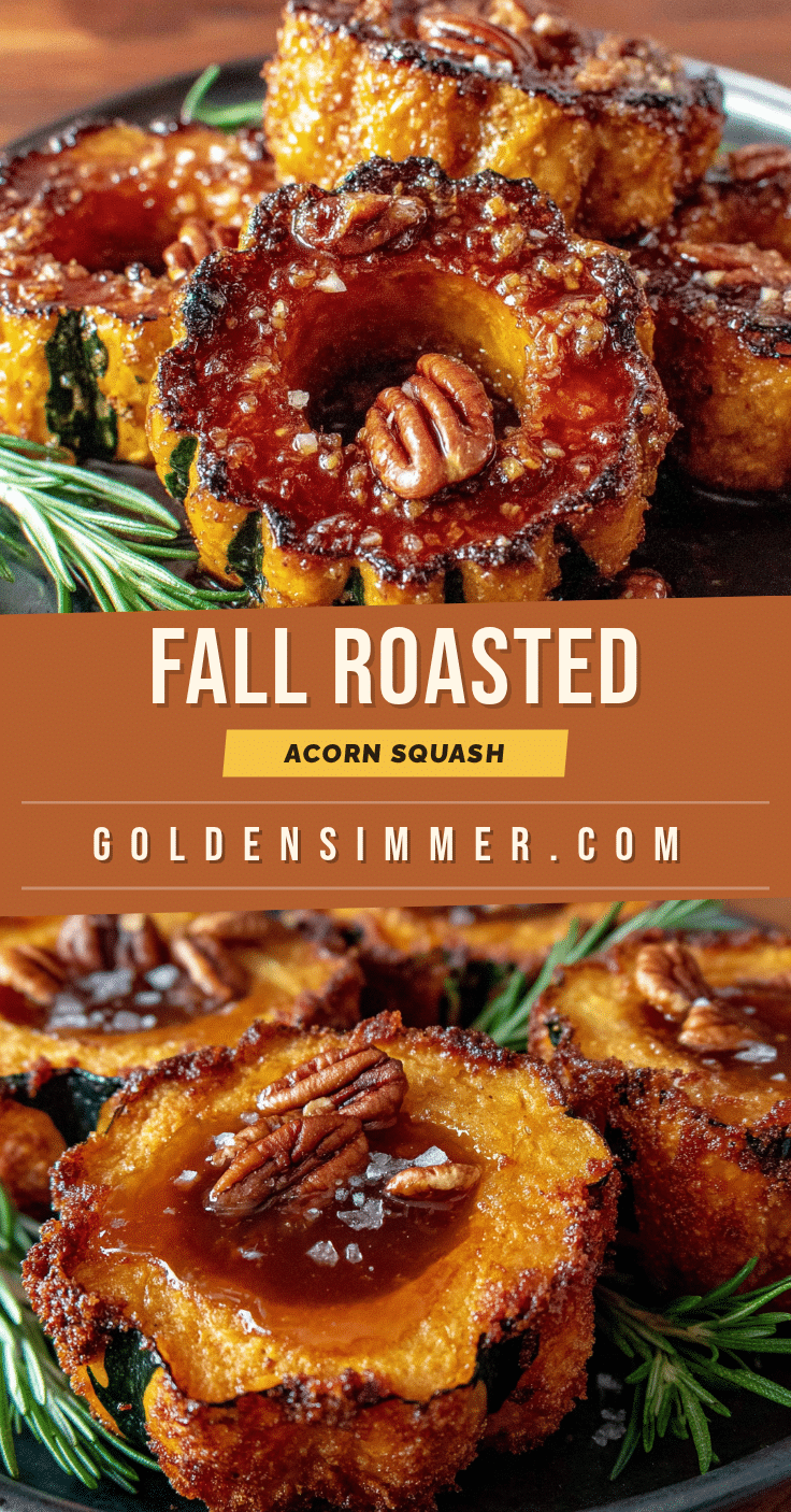 Fall Roasted Acorn Squash Rings with Maple Butter recipe