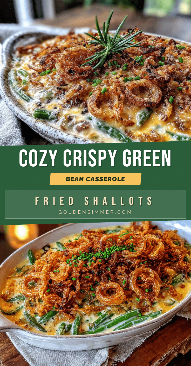 green bean casserole with fried shallots recipe