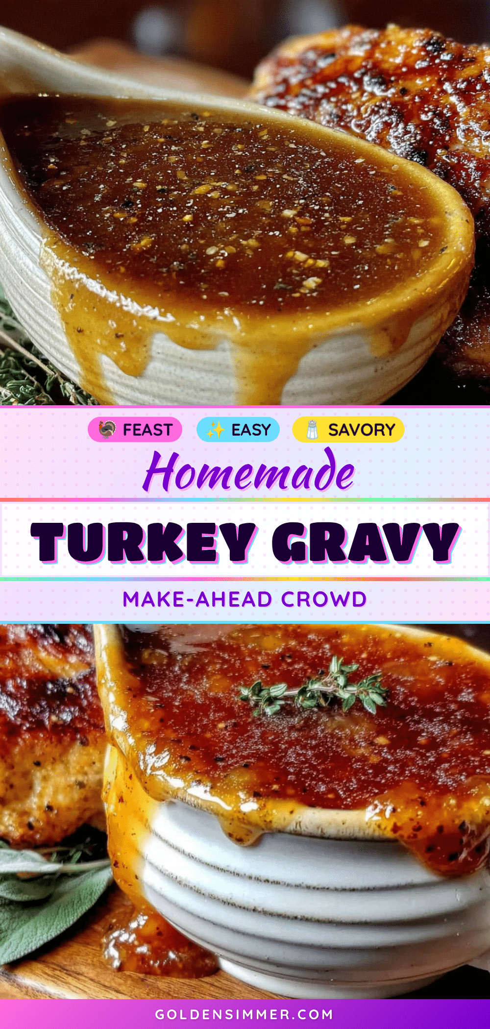 homemade make-ahead turkey gravy recipe