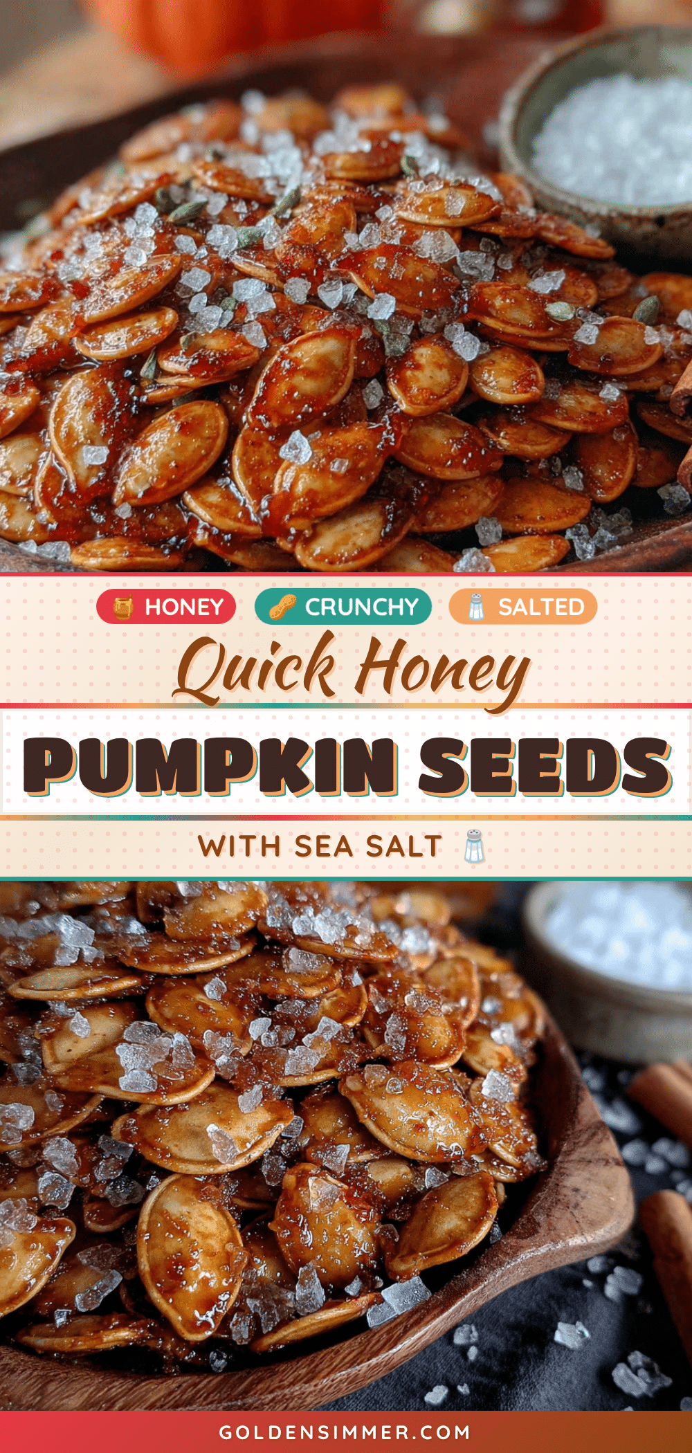 honey roasted pumpkin seeds recipe
