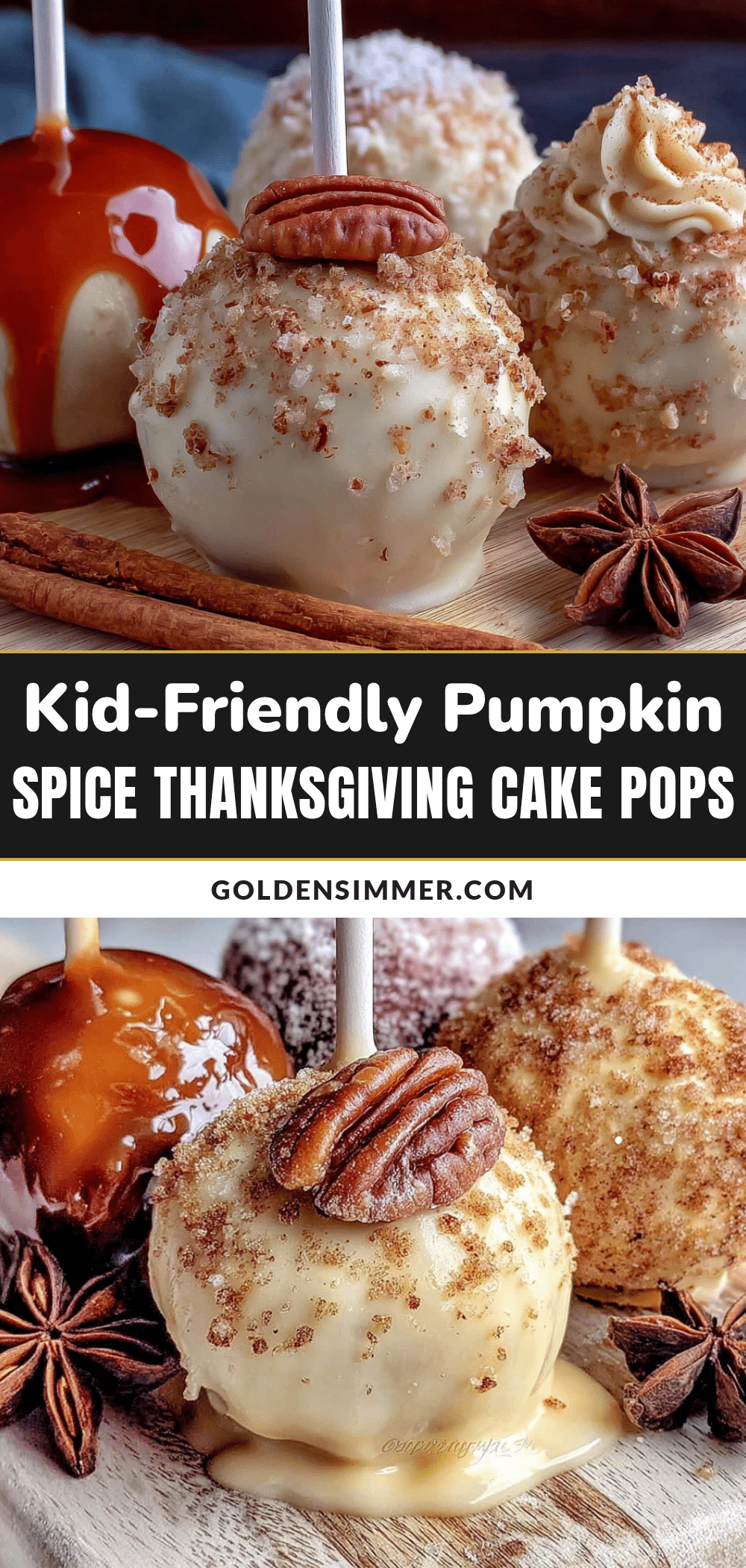 kid-friendly pumpkin spice thanksgiving cake pops recipe