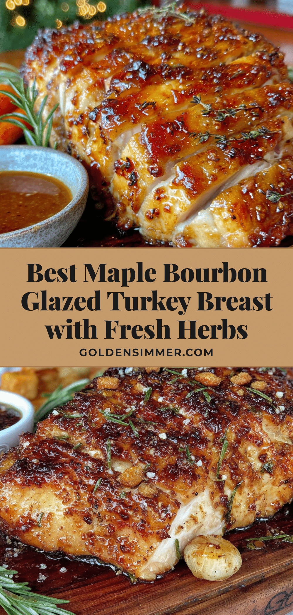 maple bourbon glazed turkey breast recipe