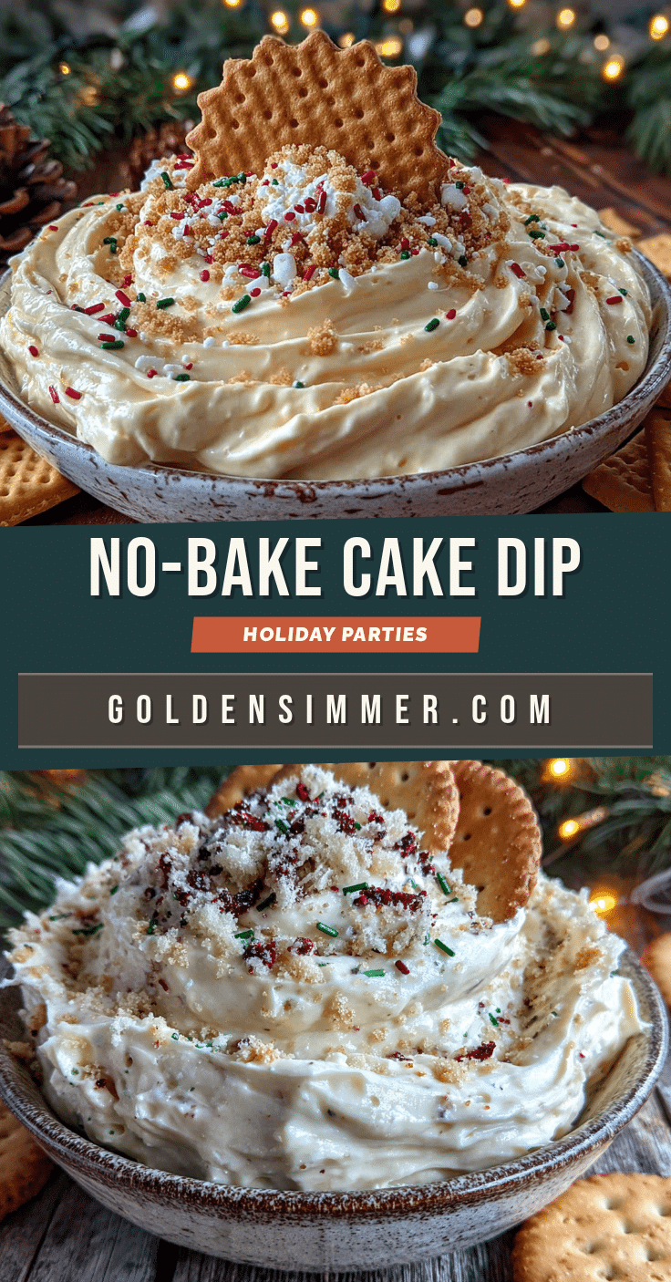 No-Bake Christmas Tree Cake Dip recipe