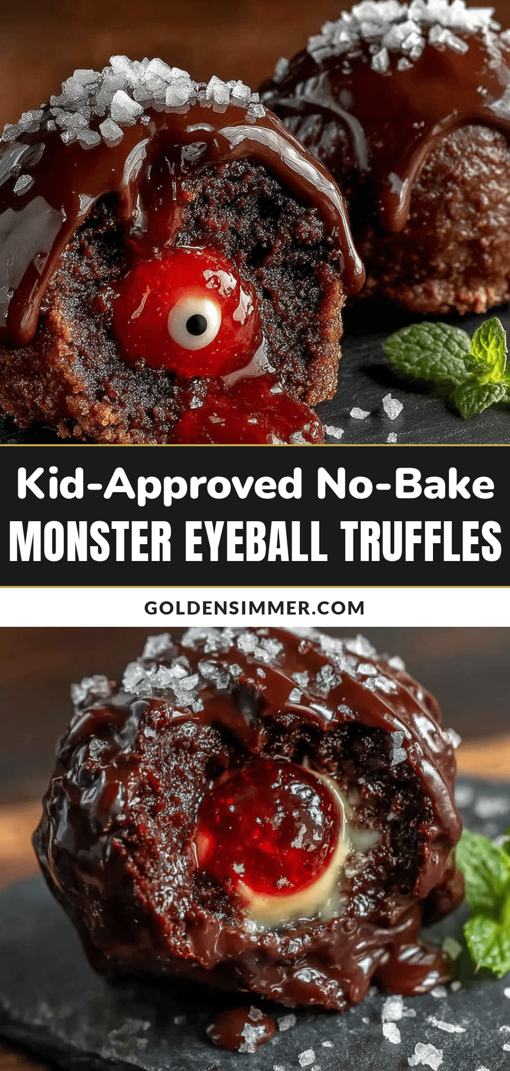 no-bake monster eyeball truffles recipe