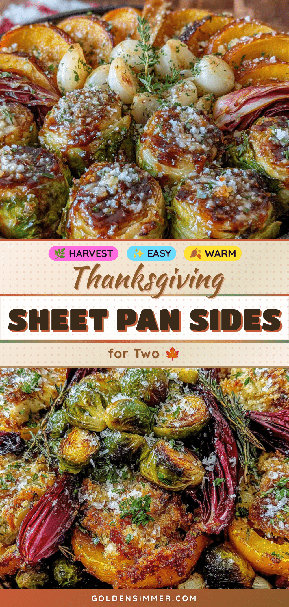 sheet pan thanksgiving sides for two recipe