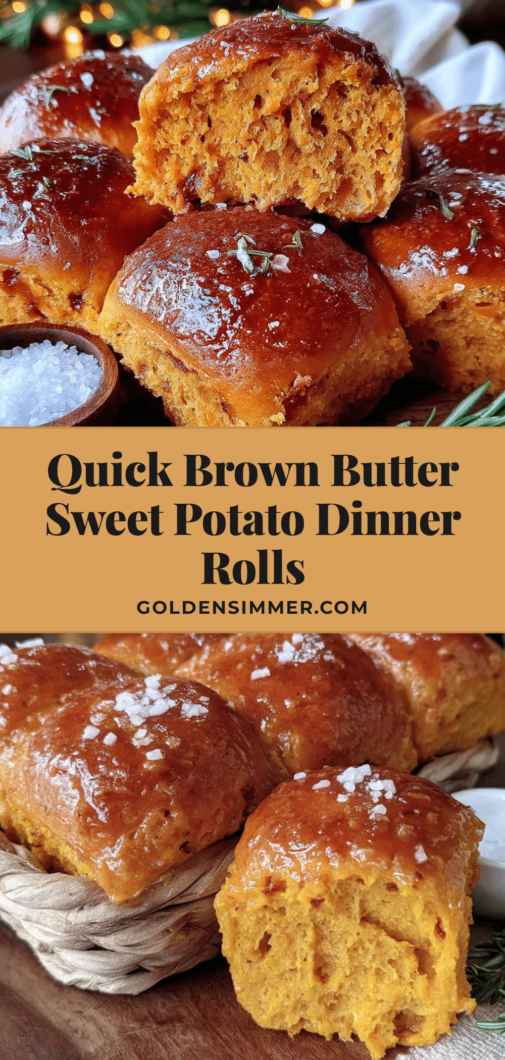 brown butter sweet potato dinner rolls recipe