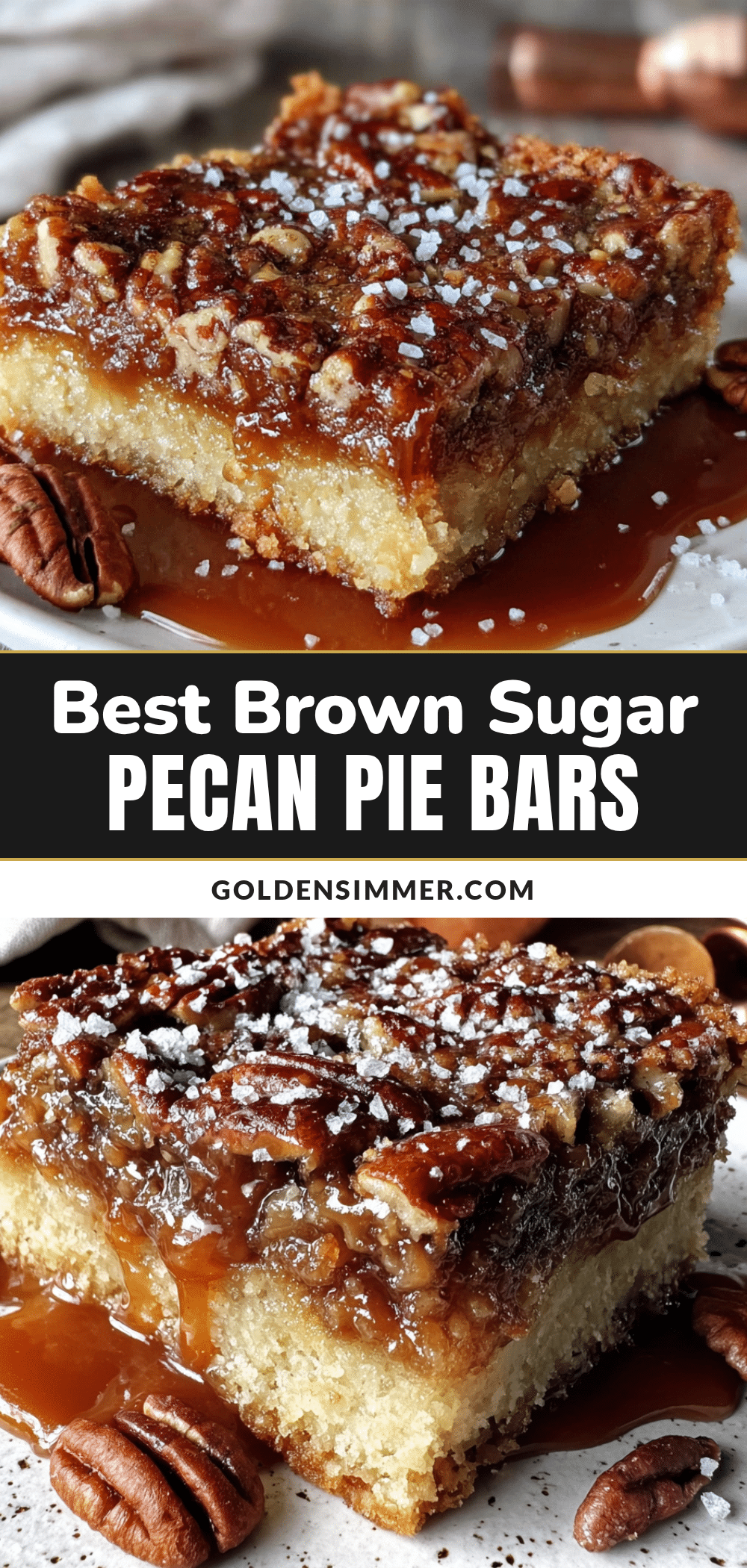 brown sugar pecan pie bars recipe