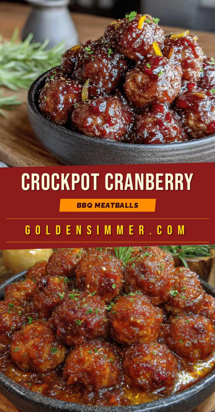 crockpot cranberry bbq meatballs recipe