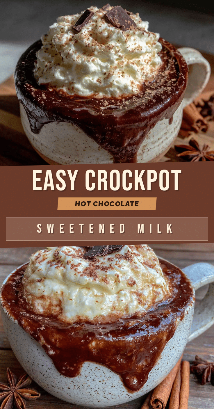 crockpot hot chocolate with sweetened condensed milk recipe