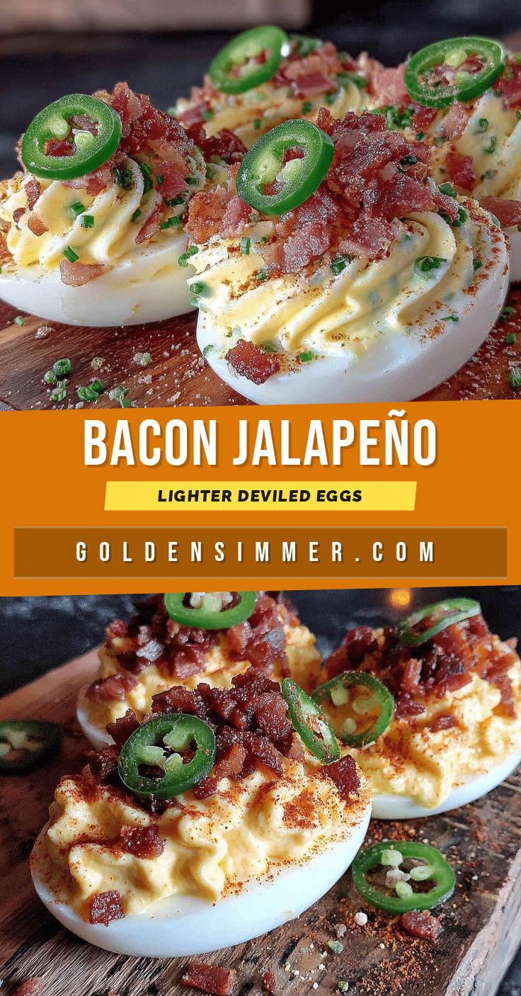 lighter bacon jalapeño deviled eggs recipe