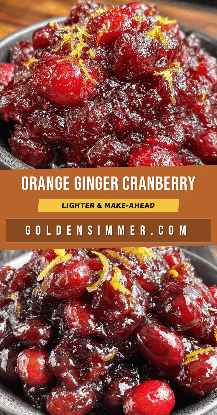 lighter orange ginger cranberry sauce recipe