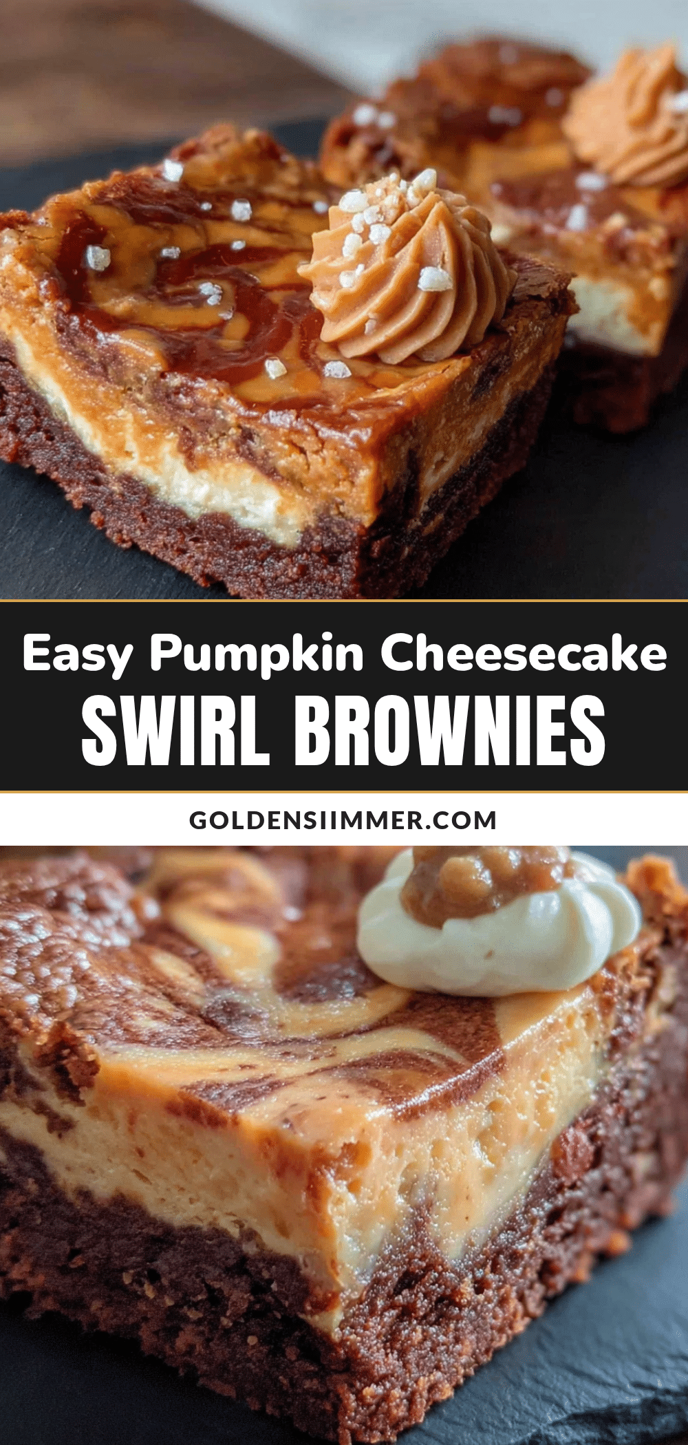pumpkin cheesecake swirl brownies recipe