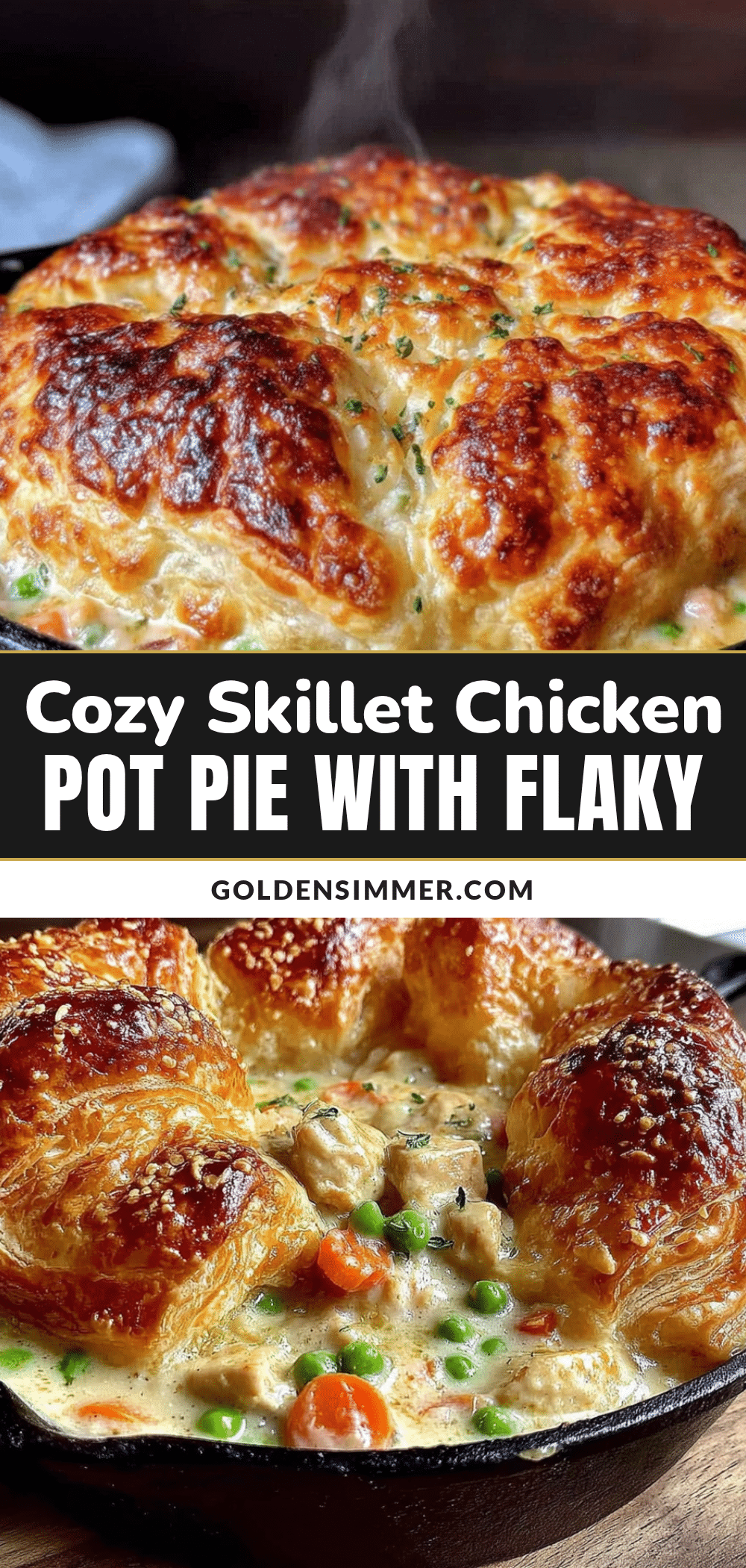 skillet chicken pot pie recipe