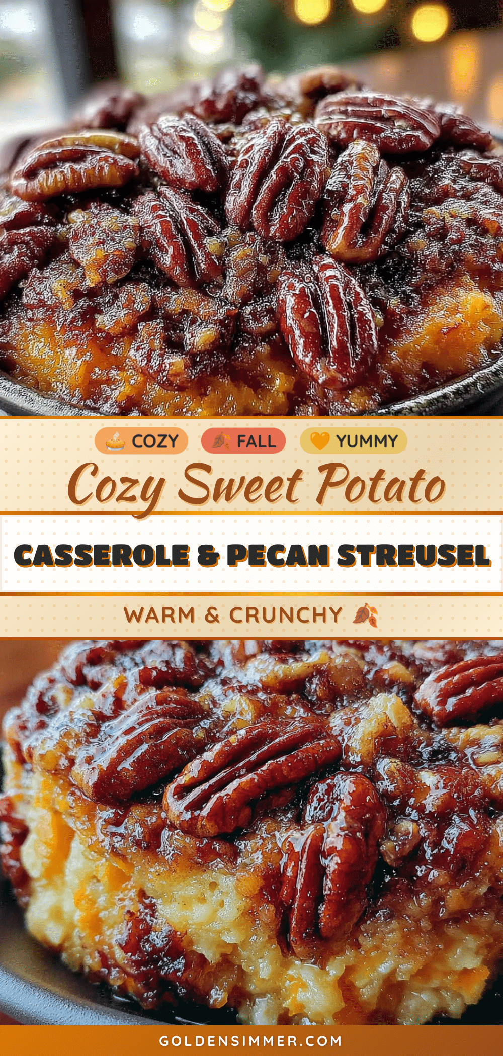 sweet potato casserole with pecan streusel recipe